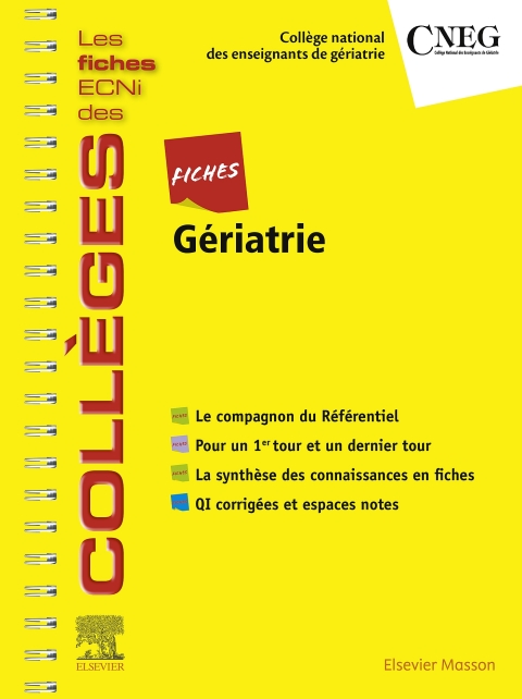 Cover image for book Fiches Gériatrie
