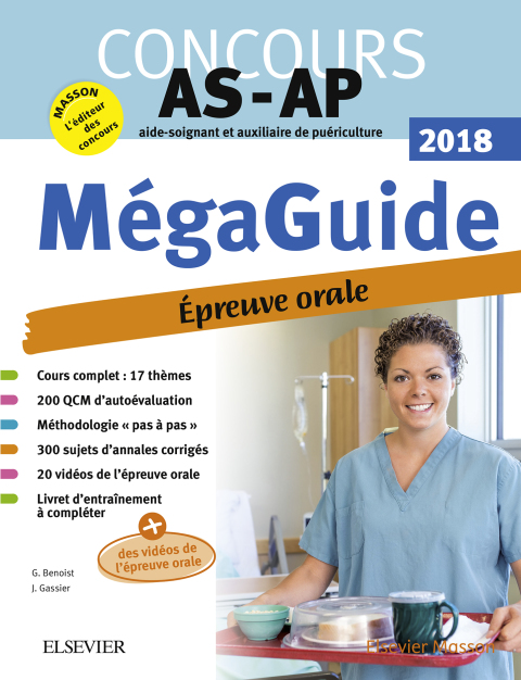 Cover image for book Méga Guide Oral AS/AP 2018 - Concours Aide-soignant et Auxiliaire de puériculture