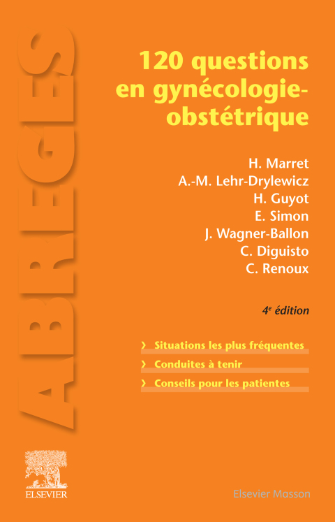 Cover image for book 120 questions en gynécologie-obstétrique