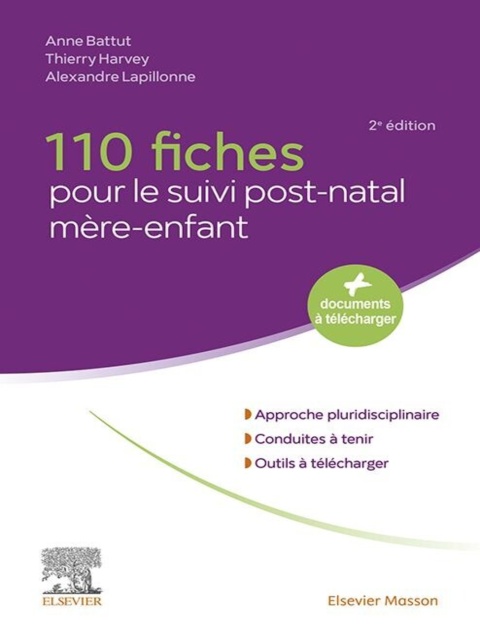 Cover image for book 110 fiches pour le suivi post-natal mère-enfant
