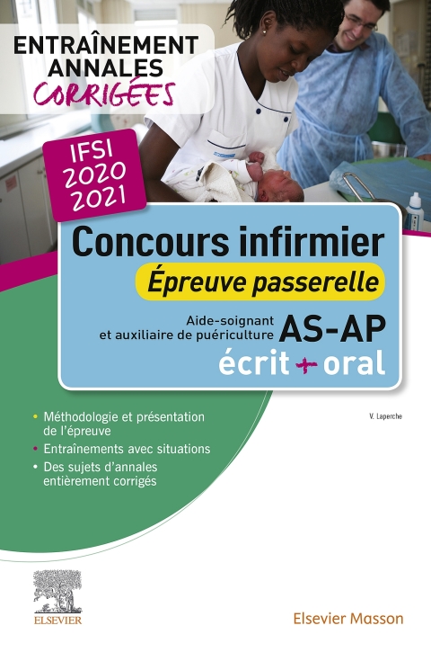 Cover image for book Concours infirmier 2020-2021. Épreuve passerelle pour aide-soignant et auxiliaire de puériculture