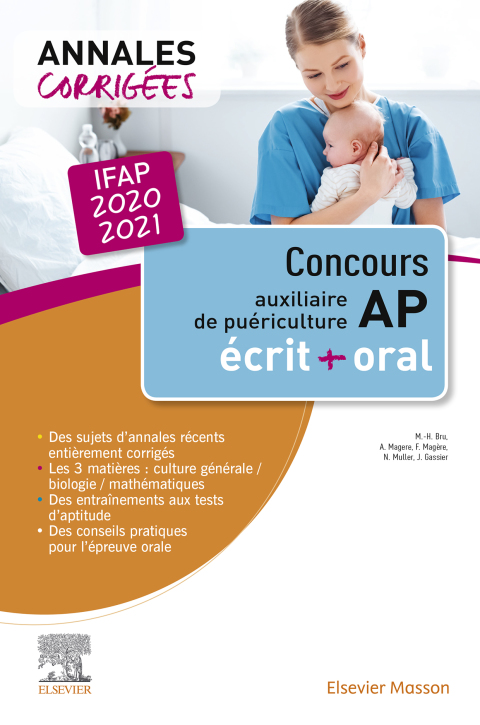 Cover image for book Concours Auxiliaire de puériculture - Annales corrigées - IFAP 2020