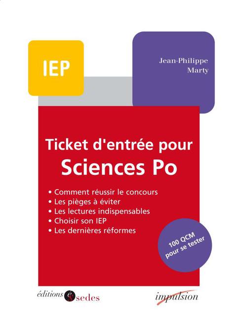 Cover image for book Ticket d'entrée pour Sciences Po