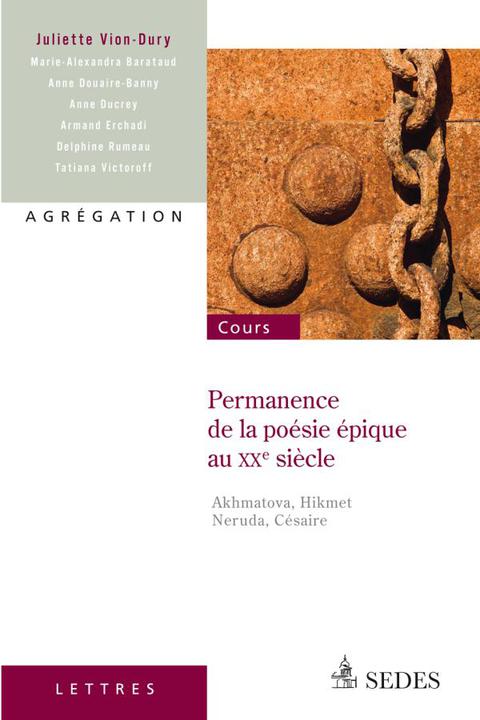 Cover image for book Permanence de la poésie épique au XXe siècle