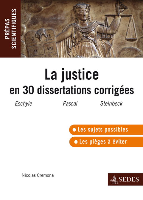Cover image for book La justice en trente dissertations corrigées