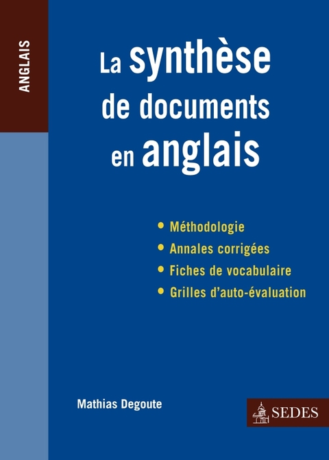 Cover image for book La synthèse de documents en anglais