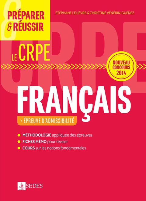 Cover image for book Préparer et réussir le CRPE - Épreuve d'admissibilité de Français