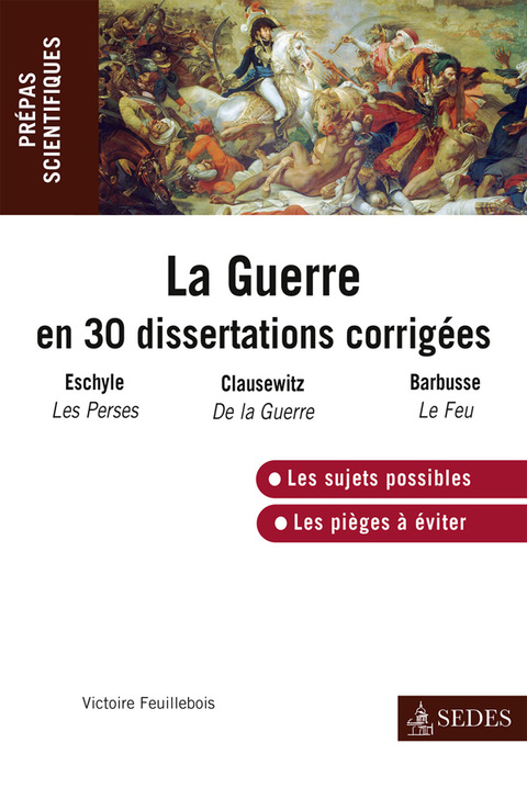 Cover image for book La guerre en 30 dissertations corrigées