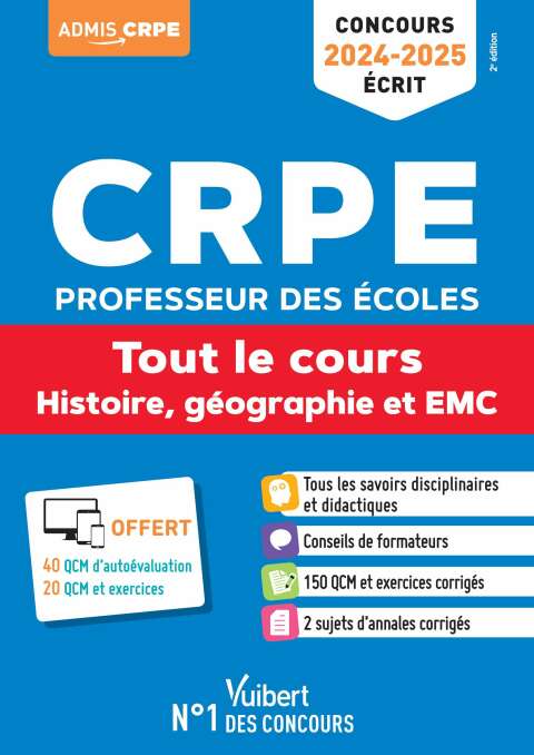Cover image for book Histoire, Géographie et EMC - CRPE 2024-2025 - Tout-en-un