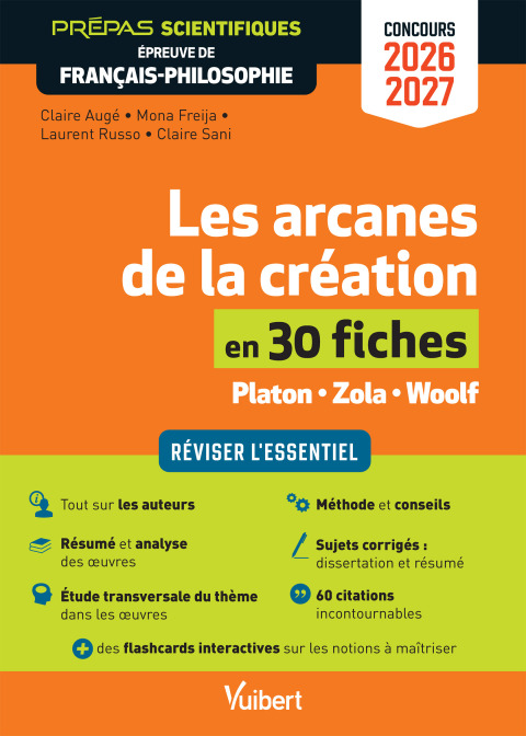 Cover image for book Les arcanes de la création en 30 fiches - Épreuve de français-philosophie - Prépas scientifiques ...