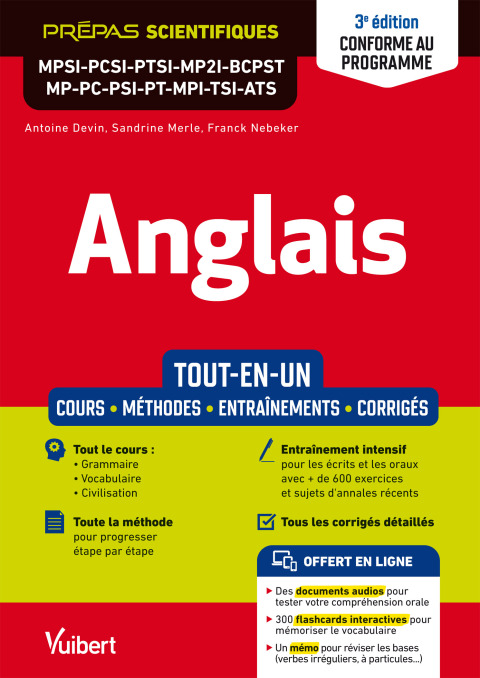 Cover image for book Anglais MPSI - PCSI - PTSI - MP2I - BCPST - MP - PC - PSI - PT - MPI - TSI - ATS - Tout-en-un