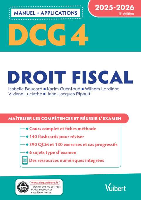 Cover image for book DCG 4 - Droit fiscal : Manuel et Applications 2025-2026