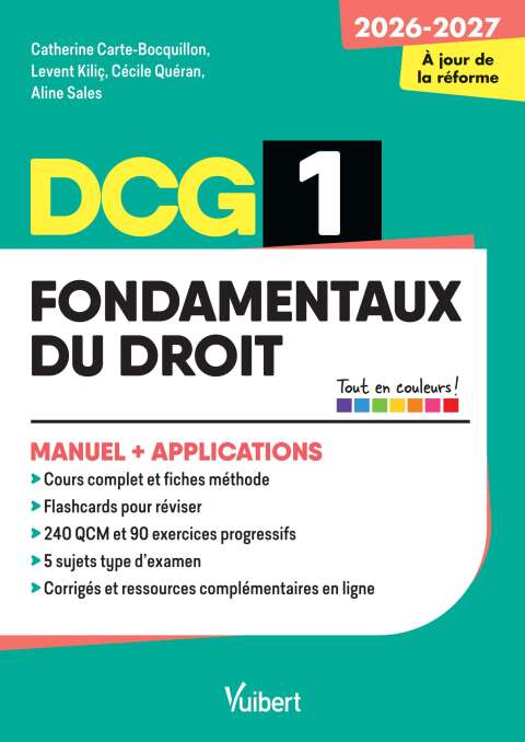 Cover image for book DCG 1 - Fondamentaux du droit : Manuel et Applications - Réforme 2026-2027