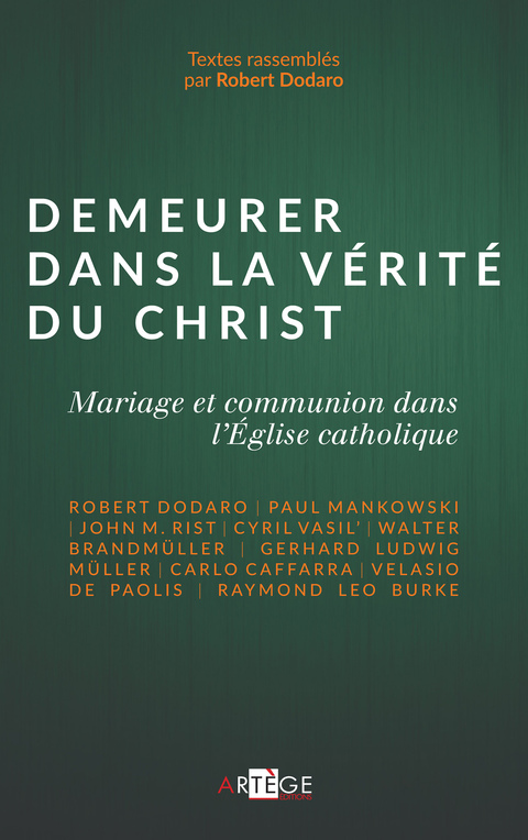 Cover image for book Demeurer dans la vérité du Christ