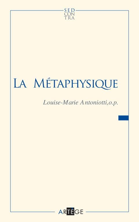 Cover image for book La métaphysique