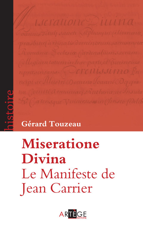Cover image for book Le Manifeste de Jean Carrier