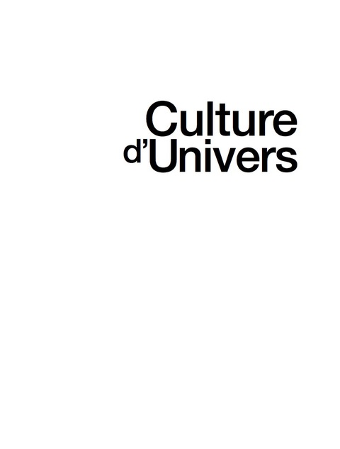 Cover image for book Culture d'Univers
