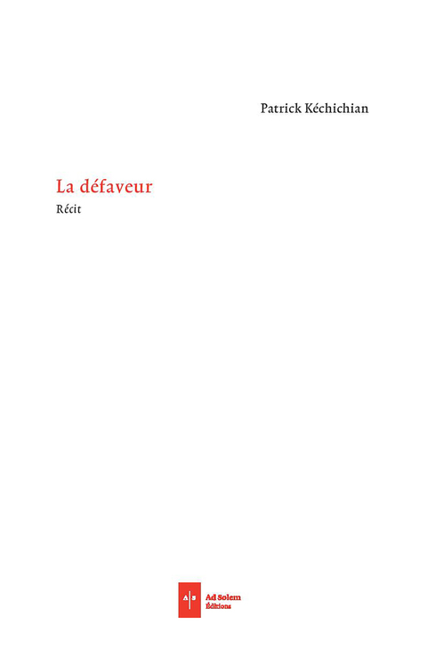 Cover image for book La défaveur