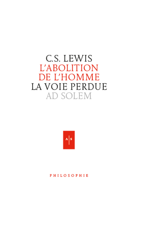 Cover image for book L'abolition de l'homme