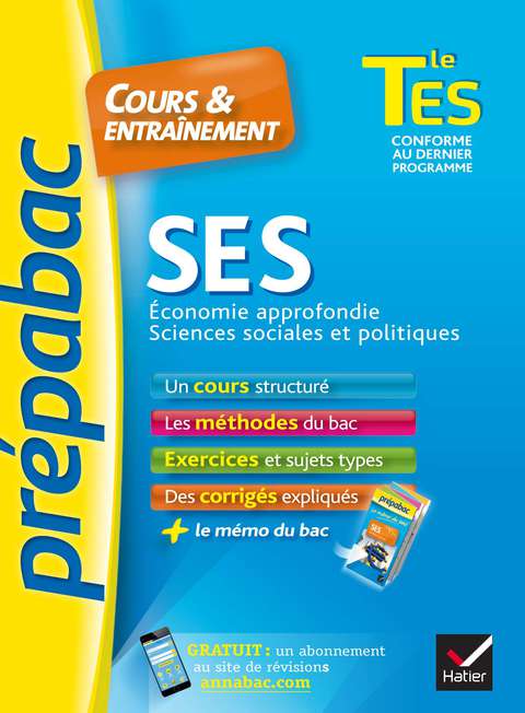 Cover image for book SES Tle ES spécifique & spécialité - Prépabac Cours & entraînement