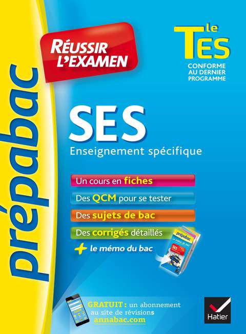 Cover image for book SES Tle ES enseignement spécifique - Prépabac Réussir l'examen
