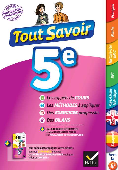 Cover image for book Tout savoir 5e Nouveau programme