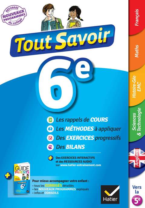 Cover image for book Tout savoir 6e Nouveau programme