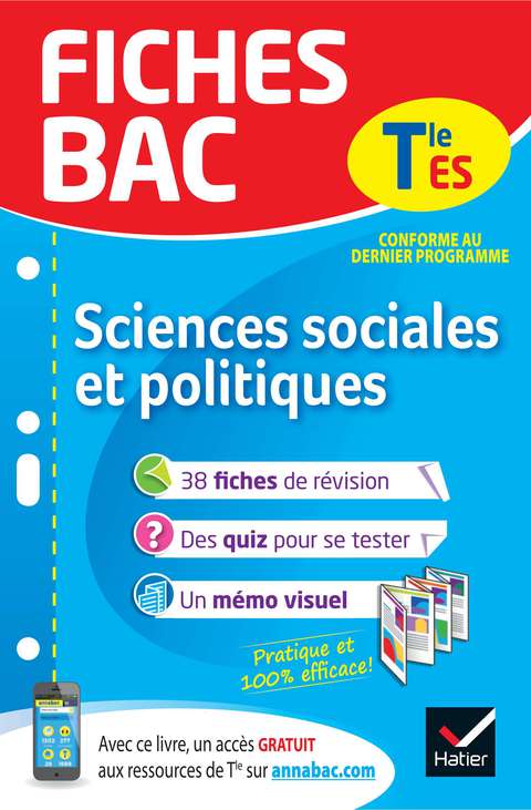 Cover image for book Fiches bac Sciences sociales et politiques Tle ES