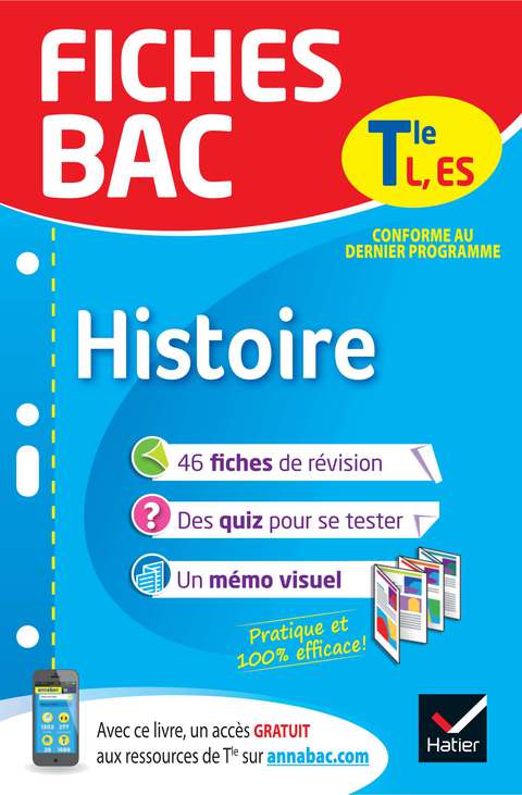 Cover image for book Fiches bac Histoire Tle L, ES