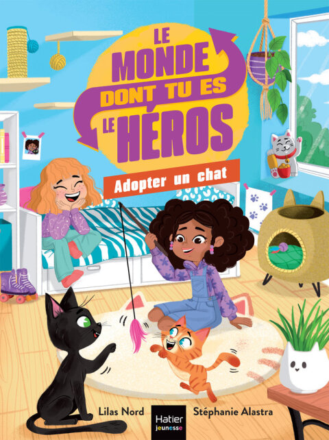 Cover image for book Le monde dont tu es le héros - Adopter un chat - 7/9 ans CE1/CE2