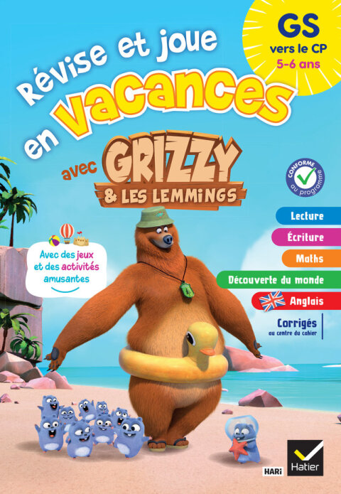 Cover image for book Cahier de vacances Grizzy et les lemmings - GS vers le CP