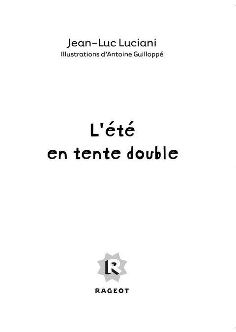 Cover image for book L'été en tente double