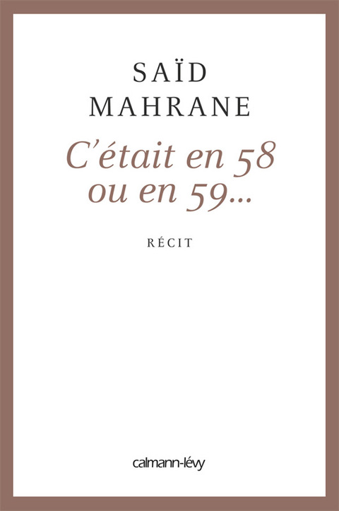 Cover image for book C'était en 58 ou 59...