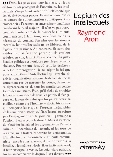 Cover image for book L'Opium des intellectuels
