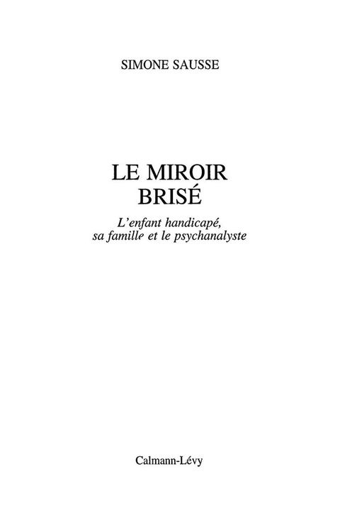 Cover image for book Le Miroir brisé