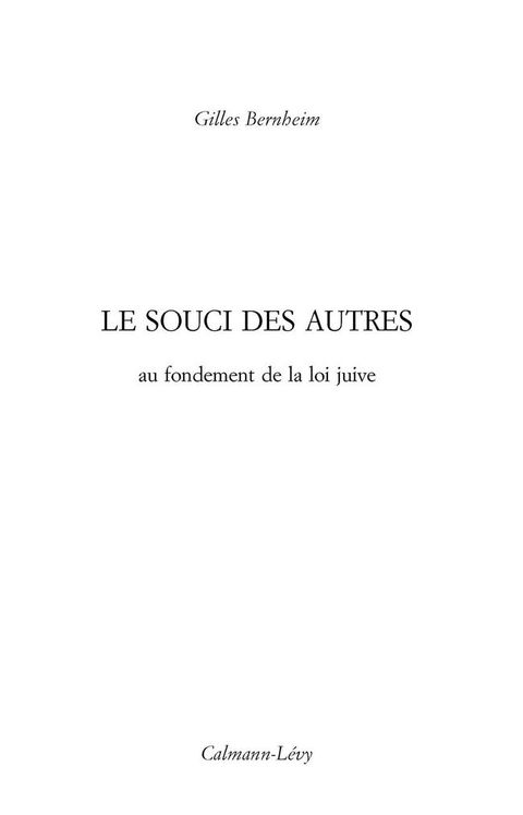 Cover image for book Le Souci des autres