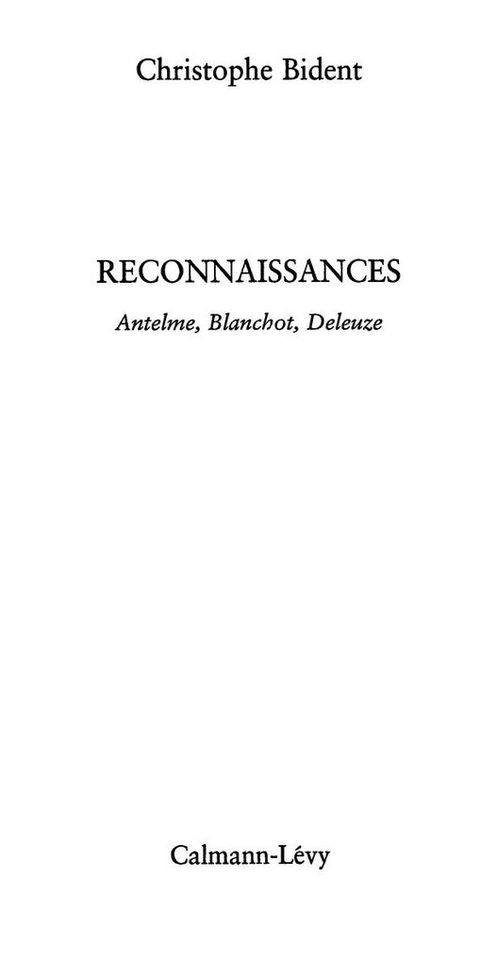 Cover image for book Reconnaissances
