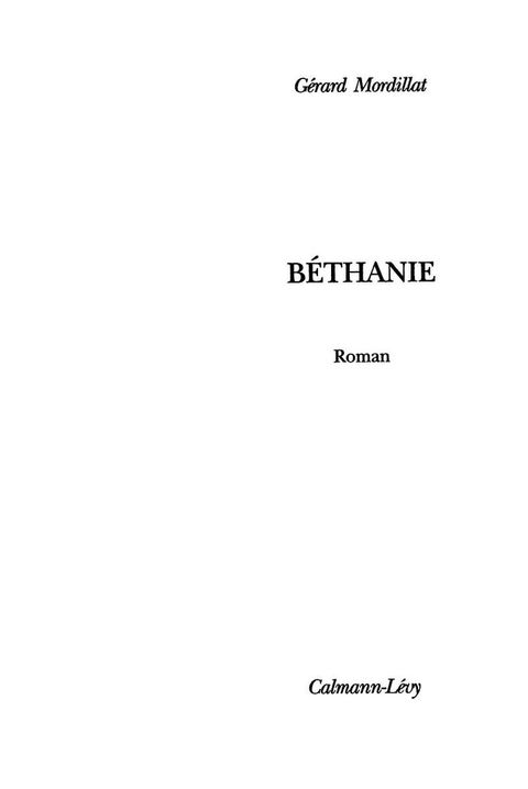 Cover image for book Bethanie