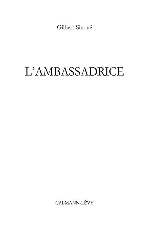 Cover image for book L'Ambassadrice