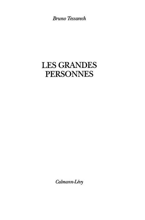 Cover image for book Les Grandes personnes