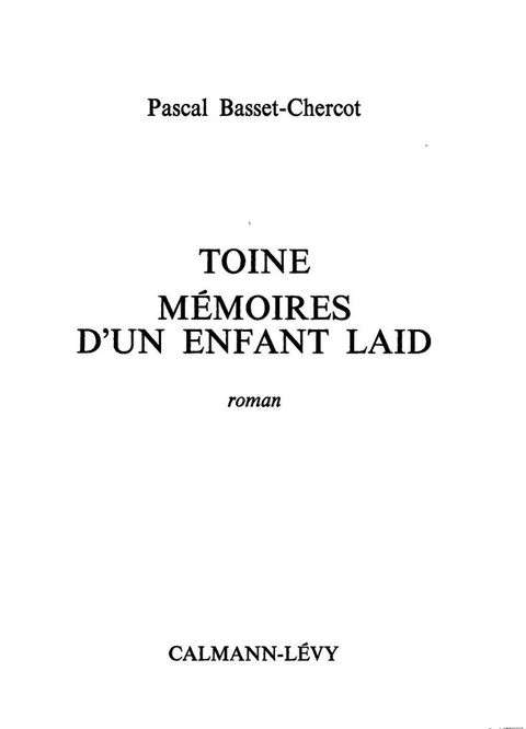 Cover image for book Toine