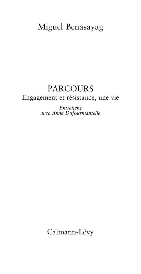 Cover image for book Parcours