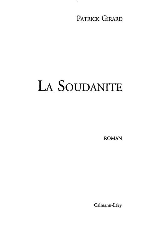 Cover image for book La Soudanite