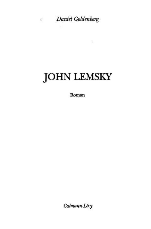 Cover image for book John Lemsky
