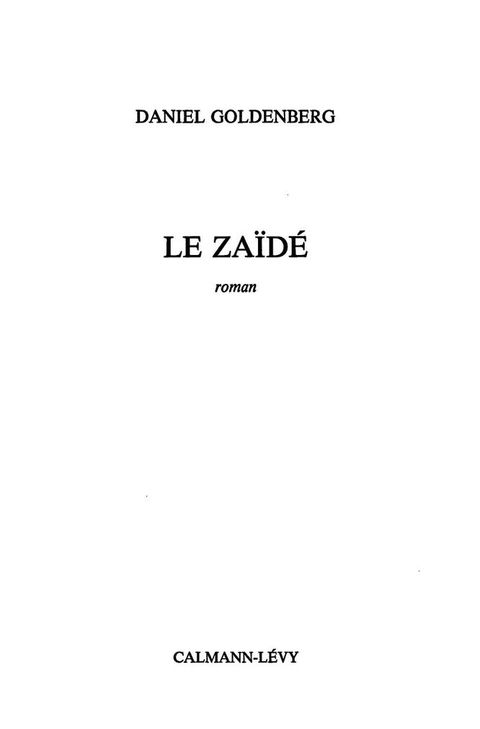 Cover image for book Le Zaïdé