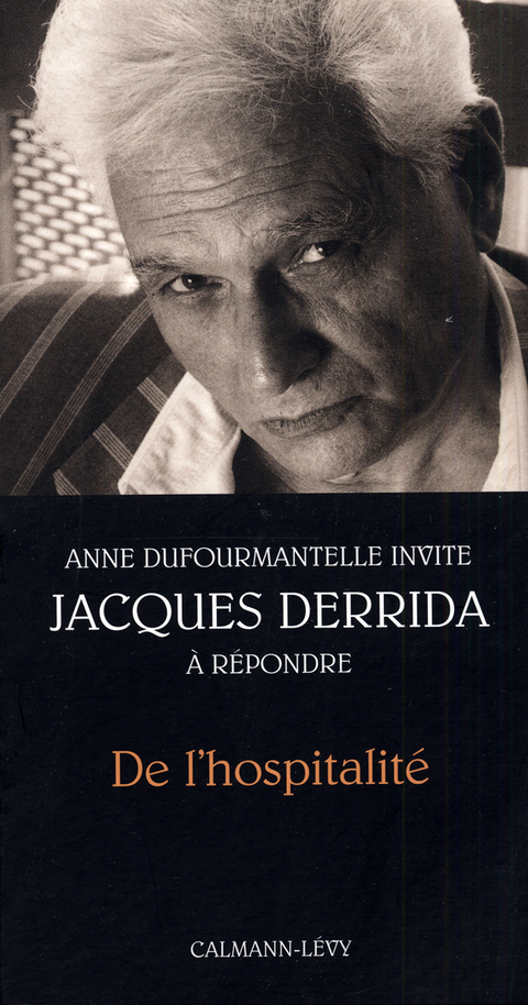 Cover image for book De l'hospitalité