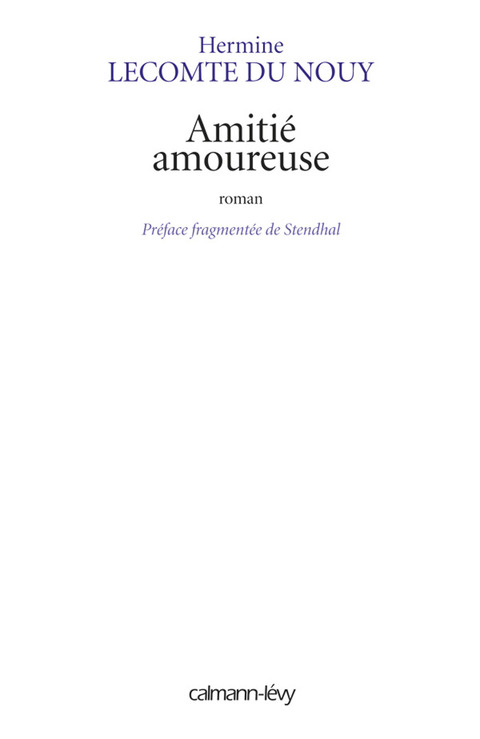 Cover image for book Amitié amoureuse