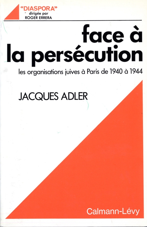 Cover image for book Face à la persécution