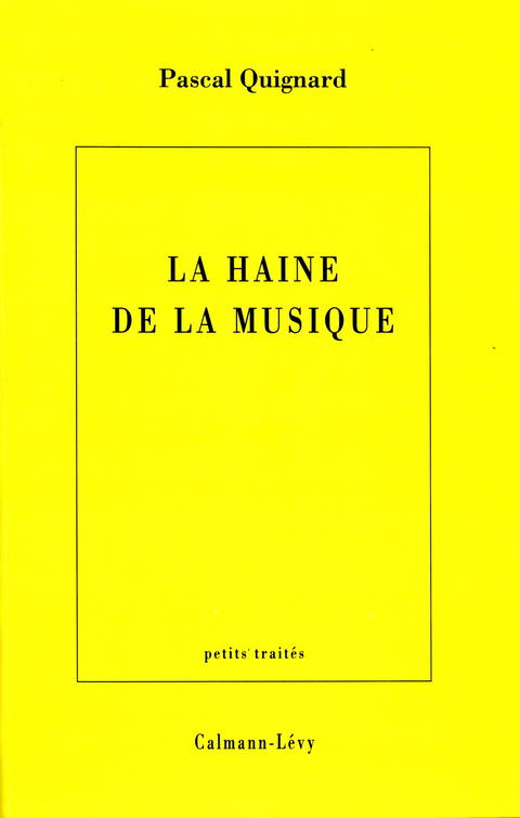 Cover image for book La Haine de la musique