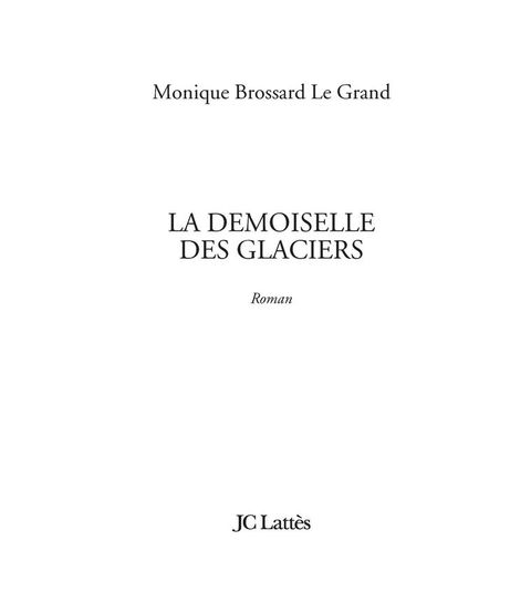 Cover image for book La demoiselle des glaciers